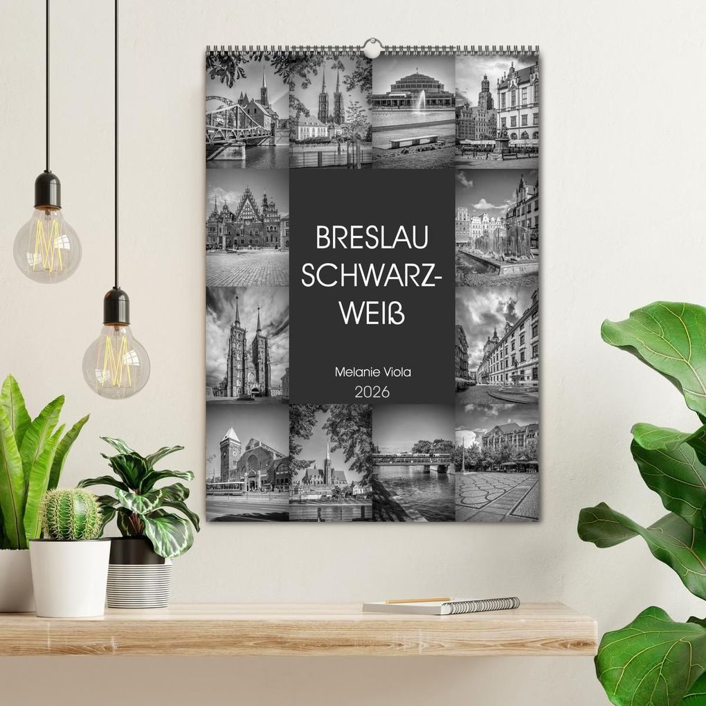 Weitere Ansicht: BRESLAU SCHWARZWEIß (Wandkalender 2026 DIN A2 hoch), CALVENDO Monatskalender | Calvendo, Melanie Viola