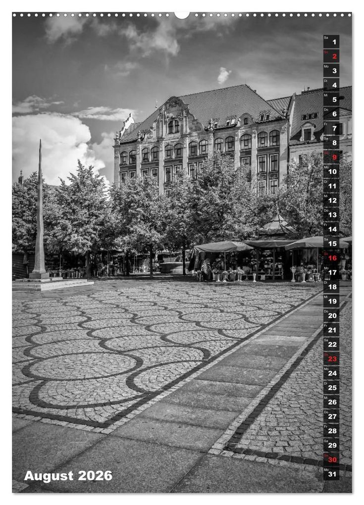 Weitere Ansicht: BRESLAU SCHWARZWEIß (Wandkalender 2026 DIN A2 hoch), CALVENDO Monatskalender | Calvendo, Melanie Viola
