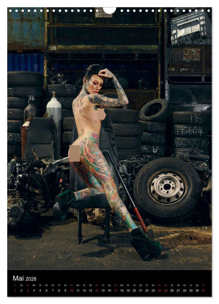 Weitere Ansicht: TATTOO NUDES (Wandkalender 2026 DIN A3 hoch), CALVENDO Monatskalender | Calvendo, POPART PHOTOGRAPHY