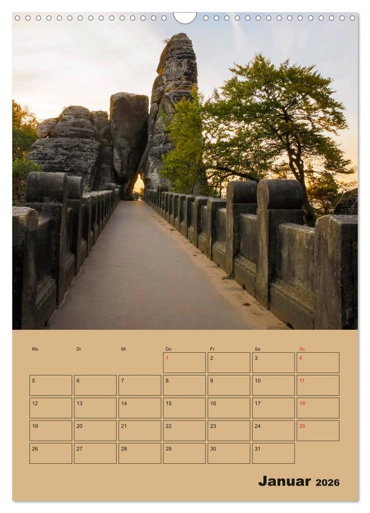 Weitere Ansicht: Zauberhafte Sächsische Schweiz (Wandkalender 2026 DIN A3 hoch), CALVENDO Monatskalender | Calvendo, Janita Webeler