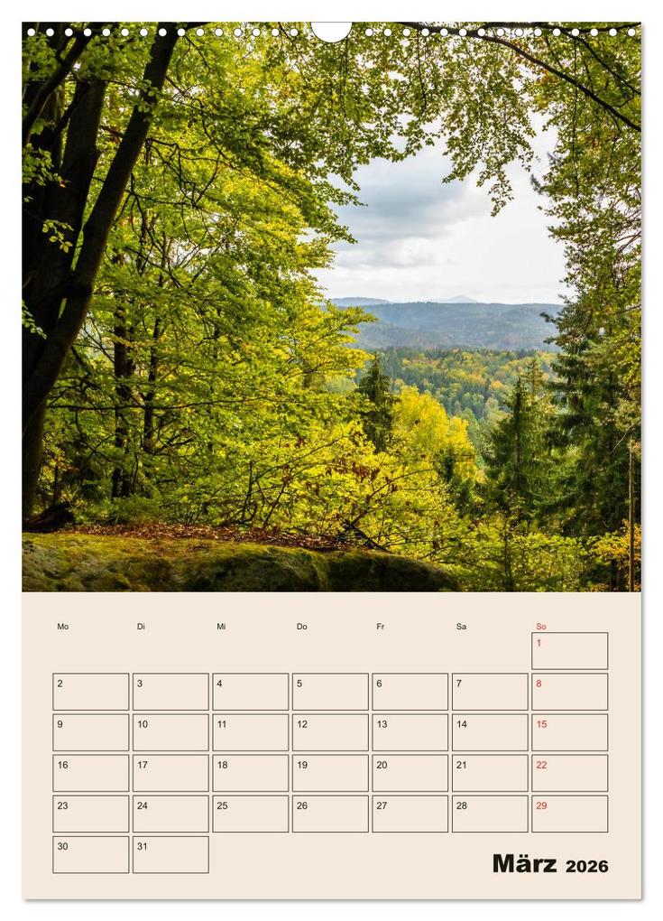 Weitere Ansicht: Zauberhafte Sächsische Schweiz (Wandkalender 2026 DIN A3 hoch), CALVENDO Monatskalender | Calvendo, Janita Webeler