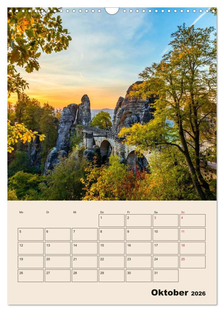 Weitere Ansicht: Zauberhafte Sächsische Schweiz (Wandkalender 2026 DIN A3 hoch), CALVENDO Monatskalender | Calvendo, Janita Webeler