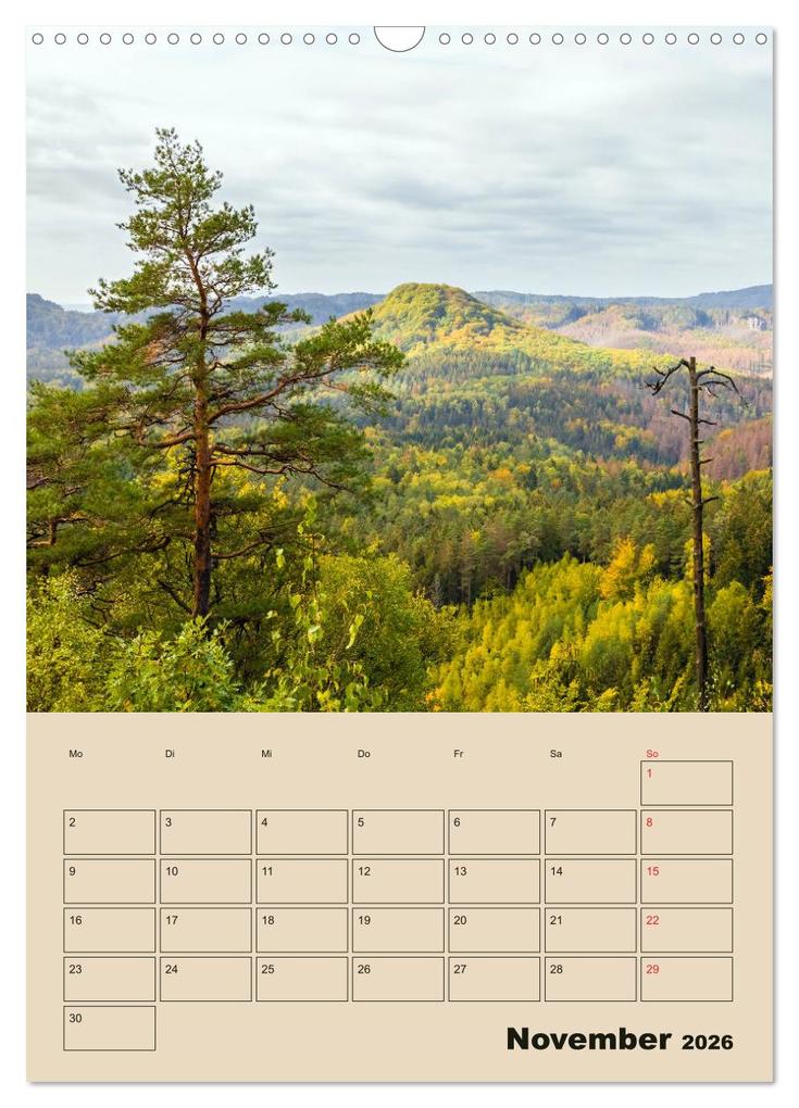Weitere Ansicht: Zauberhafte Sächsische Schweiz (Wandkalender 2026 DIN A3 hoch), CALVENDO Monatskalender | Calvendo, Janita Webeler