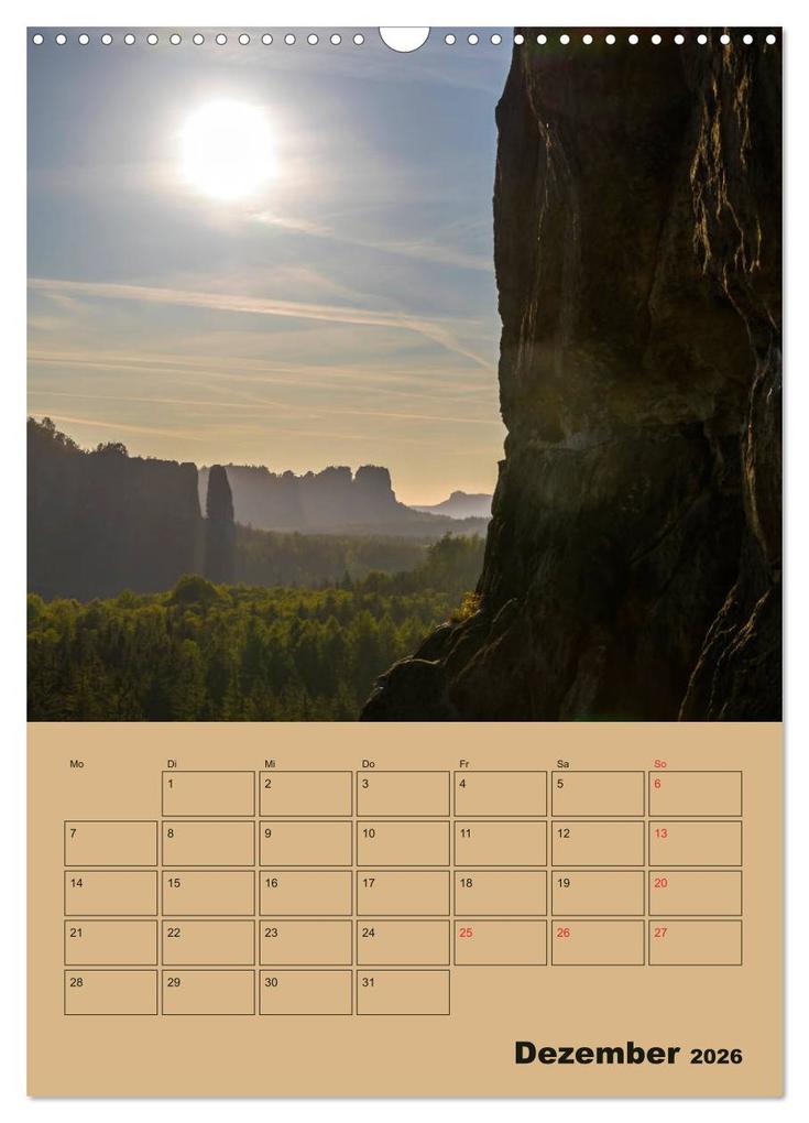 Weitere Ansicht: Zauberhafte Sächsische Schweiz (Wandkalender 2026 DIN A3 hoch), CALVENDO Monatskalender | Calvendo, Janita Webeler