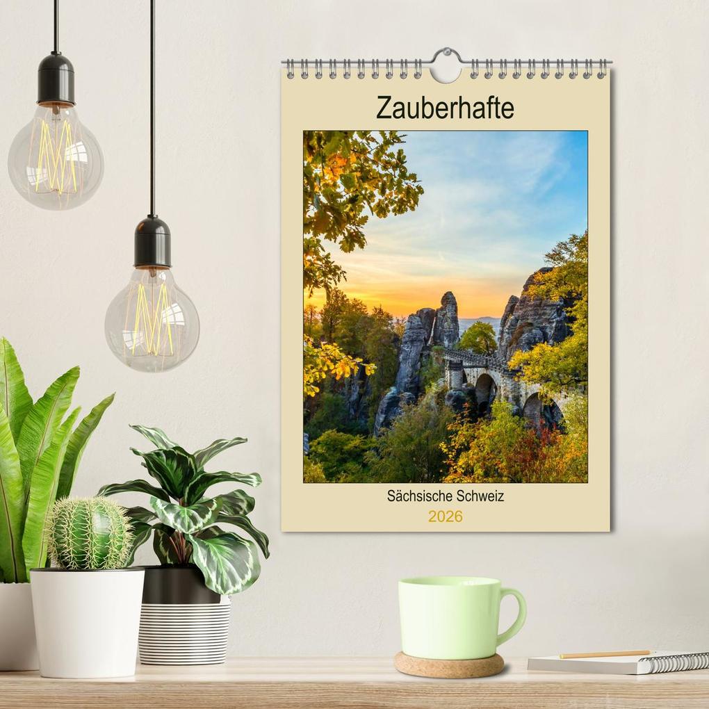 Weitere Ansicht: Zauberhafte Sächsische Schweiz (Wandkalender 2026 DIN A4 hoch), CALVENDO Monatskalender | Calvendo, Janita Webeler