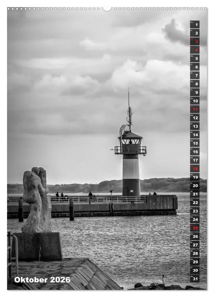 Weitere Ansicht: LÜBECK Monochrome Momente (Wandkalender 2026 DIN A2 hoch), CALVENDO Monatskalender | Calvendo, Melanie Viola