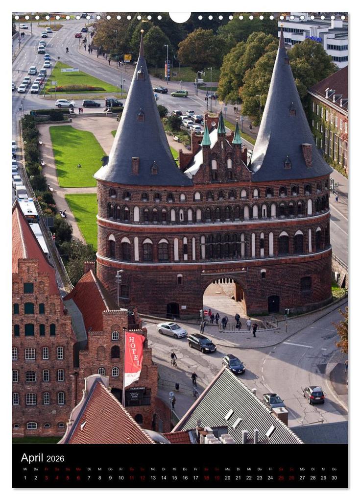 Weitere Ansicht: Lübeck - Hanseschönheit in Insellage (Wandkalender 2026 DIN A3 hoch), CALVENDO Monatskalender | U boeTtchEr, Calvendo