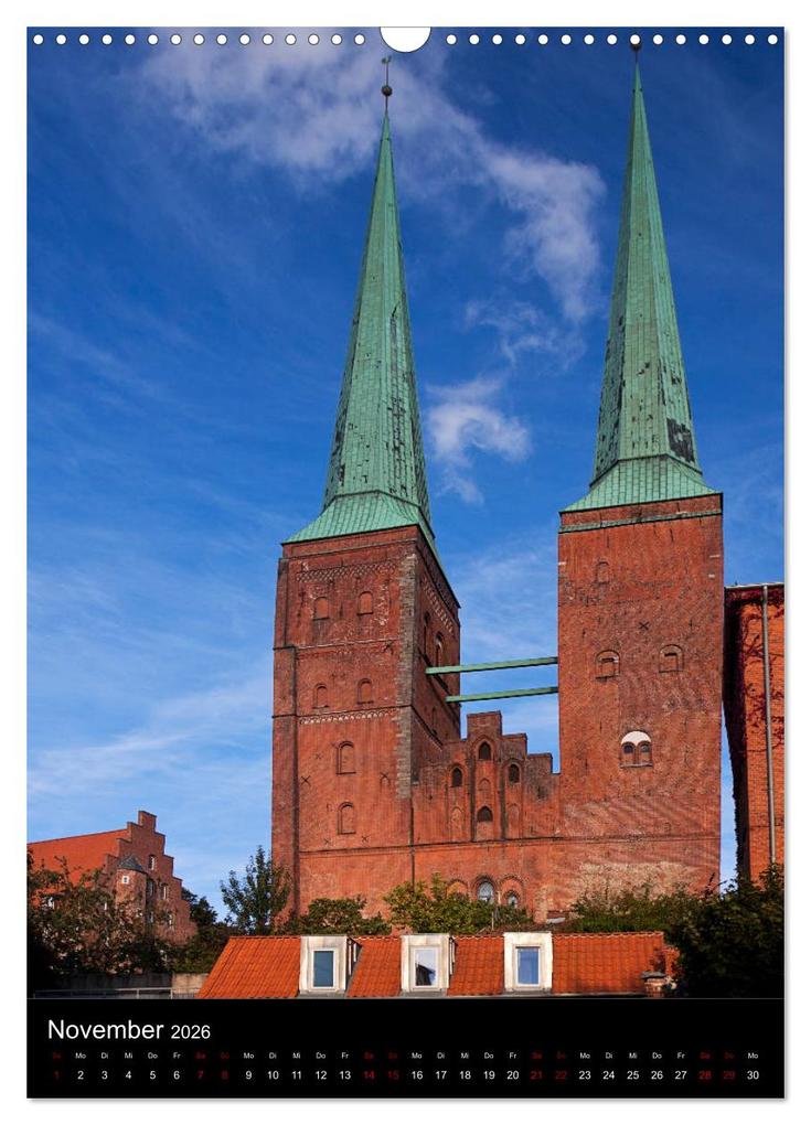 Weitere Ansicht: Lübeck - Hanseschönheit in Insellage (Wandkalender 2026 DIN A3 hoch), CALVENDO Monatskalender | U boeTtchEr, Calvendo