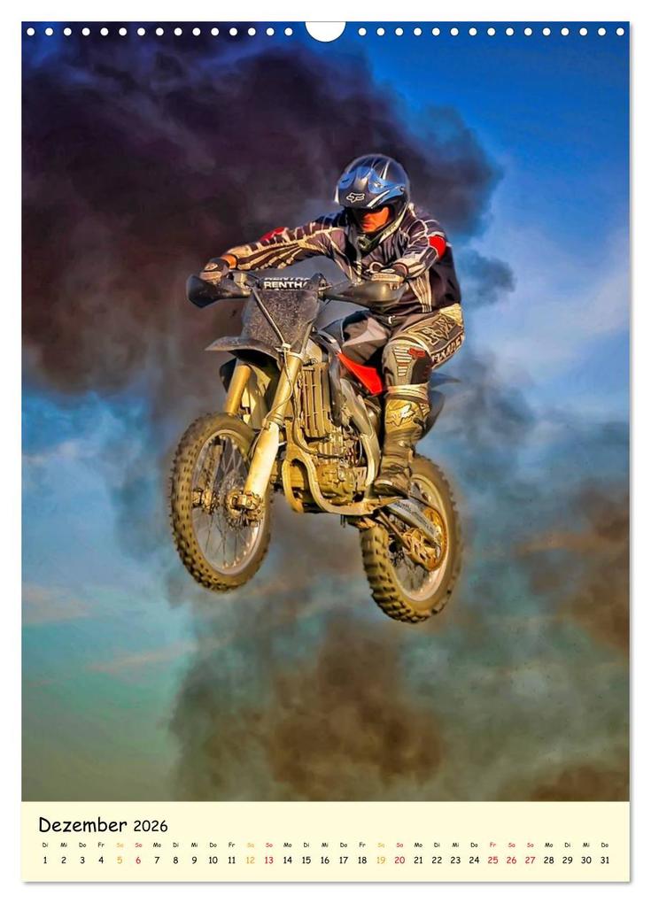 Weitere Ansicht: Motocross - einfach cool (Wandkalender 2026 DIN A3 hoch), CALVENDO Monatskalender | Peter Roder, Calvendo