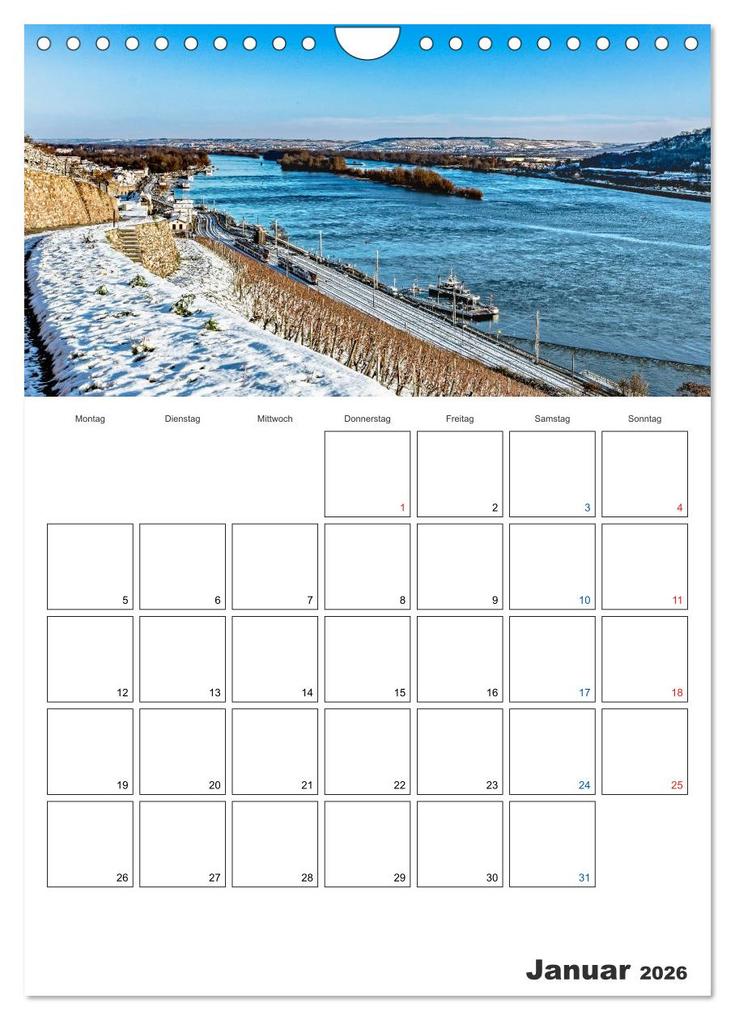 Weitere Ansicht: Rheingau Terminplaner (Wandkalender 2026 DIN A4 hoch), CALVENDO Monatskalender | Dieter Meyer, Calvendo