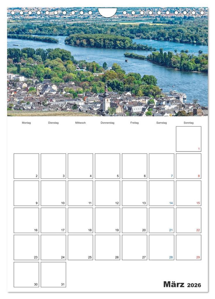 Weitere Ansicht: Rheingau Terminplaner (Wandkalender 2026 DIN A4 hoch), CALVENDO Monatskalender | Dieter Meyer, Calvendo