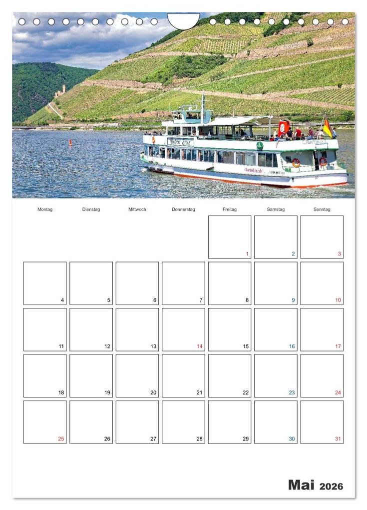 Weitere Ansicht: Rheingau Terminplaner (Wandkalender 2026 DIN A4 hoch), CALVENDO Monatskalender | Dieter Meyer, Calvendo