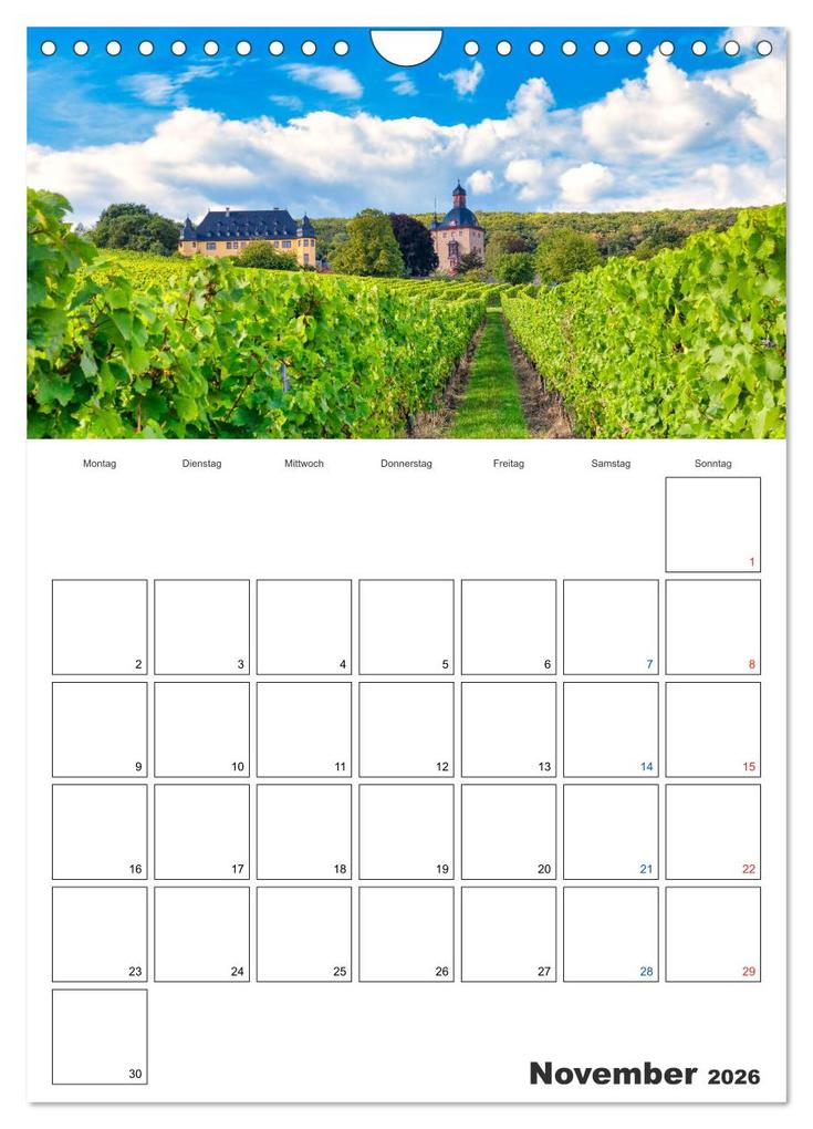 Weitere Ansicht: Rheingau Terminplaner (Wandkalender 2026 DIN A4 hoch), CALVENDO Monatskalender | Dieter Meyer, Calvendo