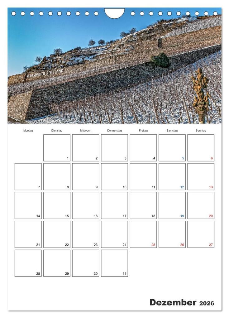 Weitere Ansicht: Rheingau Terminplaner (Wandkalender 2026 DIN A4 hoch), CALVENDO Monatskalender | Dieter Meyer, Calvendo