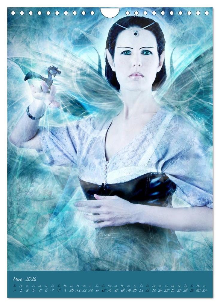 Weitere Ansicht: Lichtwesen - Die helle Seite der Magie (Wandkalender 2026 DIN A4 hoch), CALVENDO Monatskalender | Ravienne Art, Calvendo