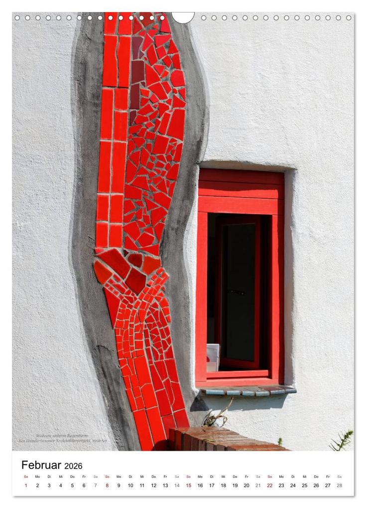 Weitere Ansicht: Wohnen unterm Regenturm - Ein Hundertwasser Architekturprojekt, 1991-94 (Wandkalender 2026 DIN A3 hoch), CALVENDO Monatskalender | Hanns-Peter Eisold, Calvendo