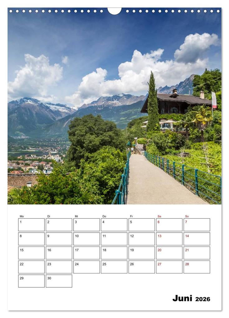 Weitere Ansicht: MERAN Terminplaner (Wandkalender 2026 DIN A3 hoch), CALVENDO Monatskalender | Melanie Viola, Calvendo