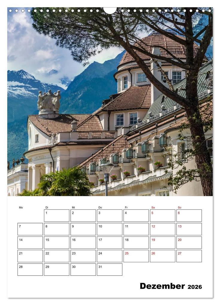 Weitere Ansicht: MERAN Terminplaner (Wandkalender 2026 DIN A3 hoch), CALVENDO Monatskalender | Melanie Viola, Calvendo