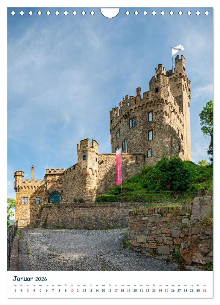 Weitere Ansicht: Burgen und Burgruinen am Mittelrhein (Wandkalender 2026 DIN A4 hoch), CALVENDO Monatskalender | Erhard Hess, Calvendo