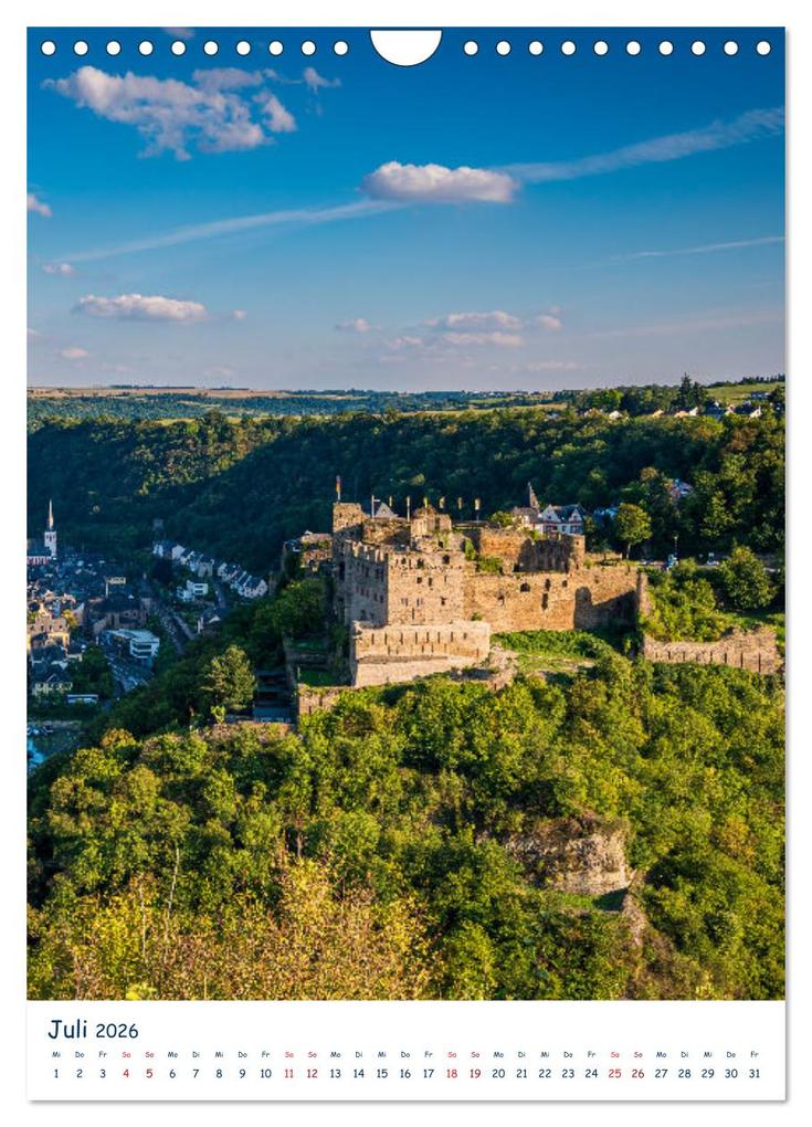 Weitere Ansicht: Burgen und Burgruinen am Mittelrhein (Wandkalender 2026 DIN A4 hoch), CALVENDO Monatskalender | Erhard Hess, Calvendo
