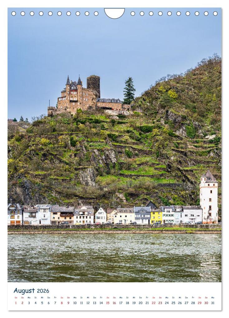 Weitere Ansicht: Burgen und Burgruinen am Mittelrhein (Wandkalender 2026 DIN A4 hoch), CALVENDO Monatskalender | Erhard Hess, Calvendo