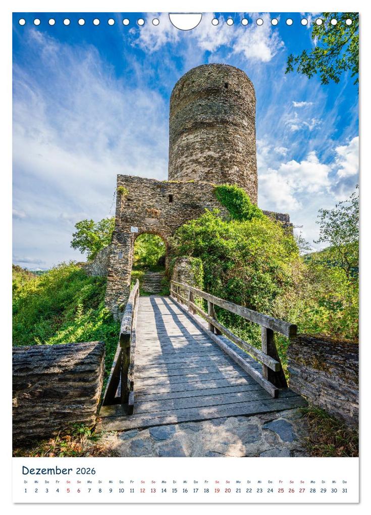 Weitere Ansicht: Burgen und Burgruinen am Mittelrhein (Wandkalender 2026 DIN A4 hoch), CALVENDO Monatskalender | Erhard Hess, Calvendo