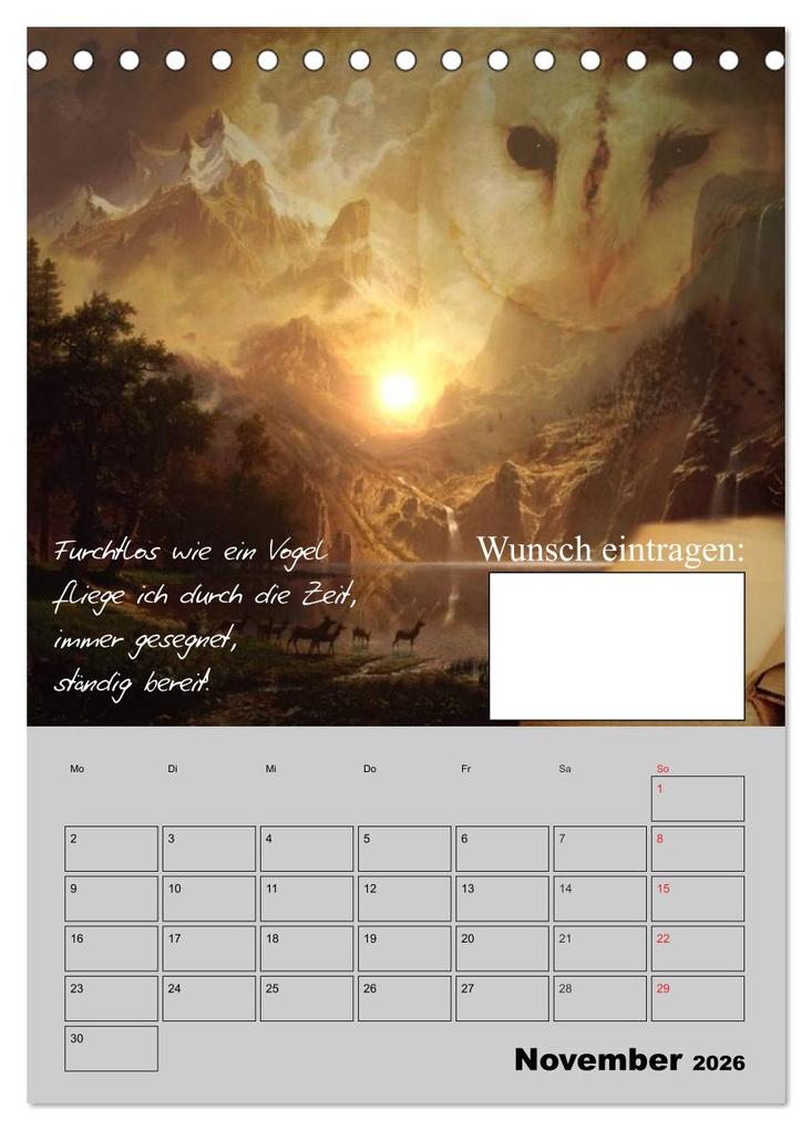 Weitere Ansicht: Wunsch- und Zauberkalender (Tischkalender 2026 DIN A5 hoch), CALVENDO Monatskalender | Elisabeth Stanzer, Calvendo
