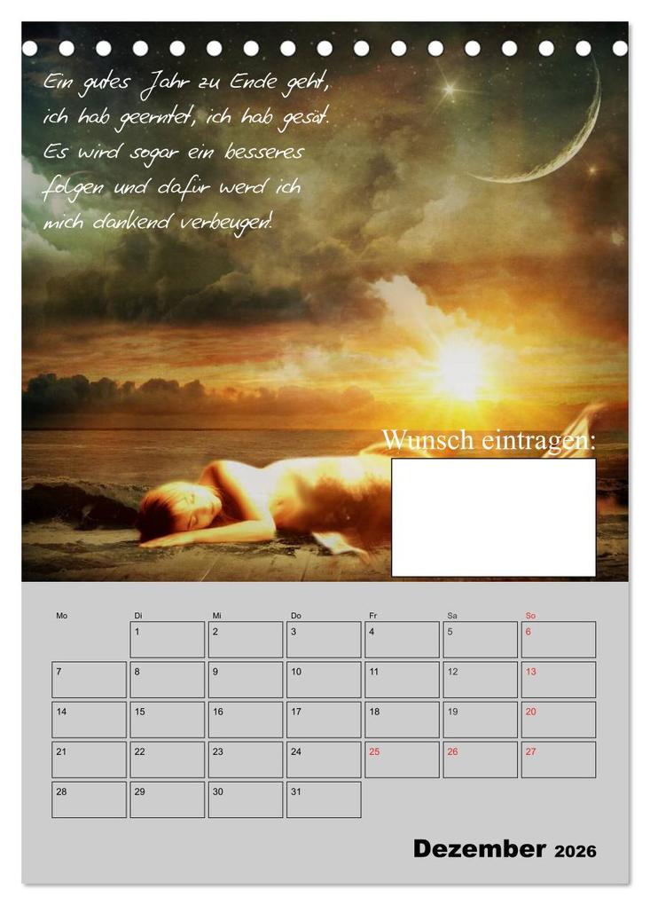 Weitere Ansicht: Wunsch- und Zauberkalender (Tischkalender 2026 DIN A5 hoch), CALVENDO Monatskalender | Elisabeth Stanzer, Calvendo