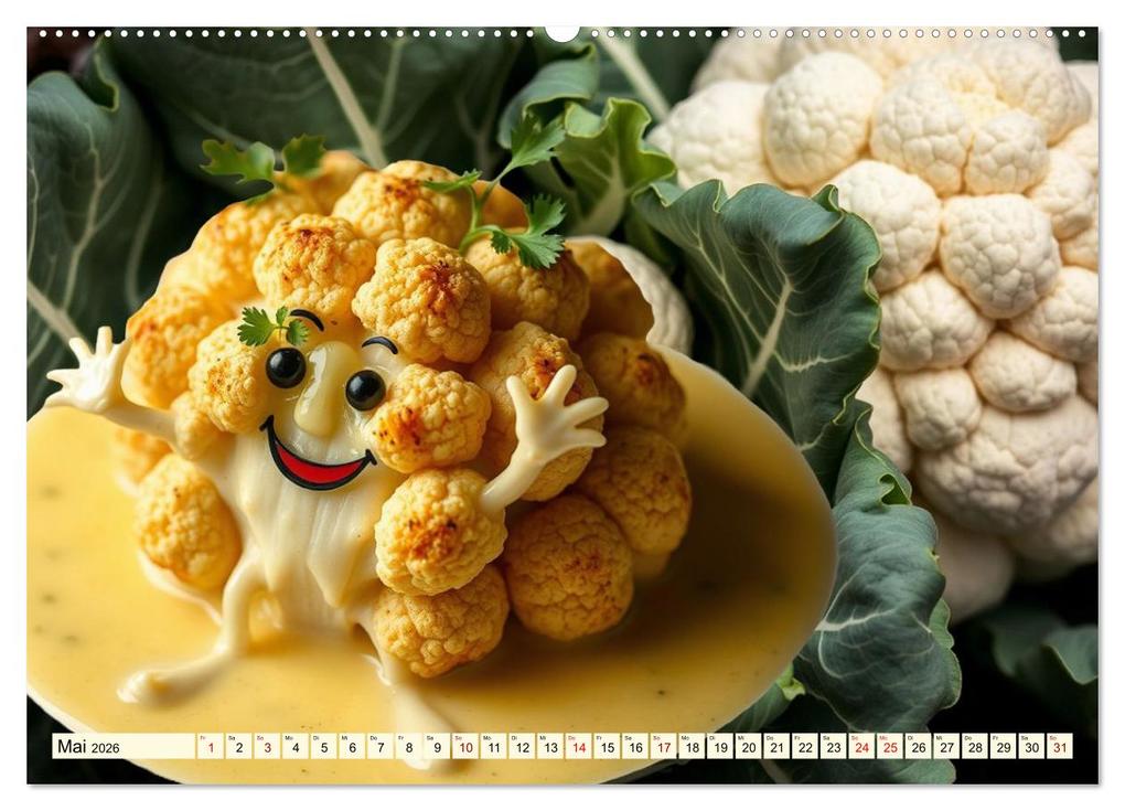 Weitere Ansicht: Tanzendes Obst und Gemüse (hochwertiger Premium Wandkalender 2026 DIN A2 quer), Kunstdruck in Hochglanz | Claudia Kleemann, Calvendo