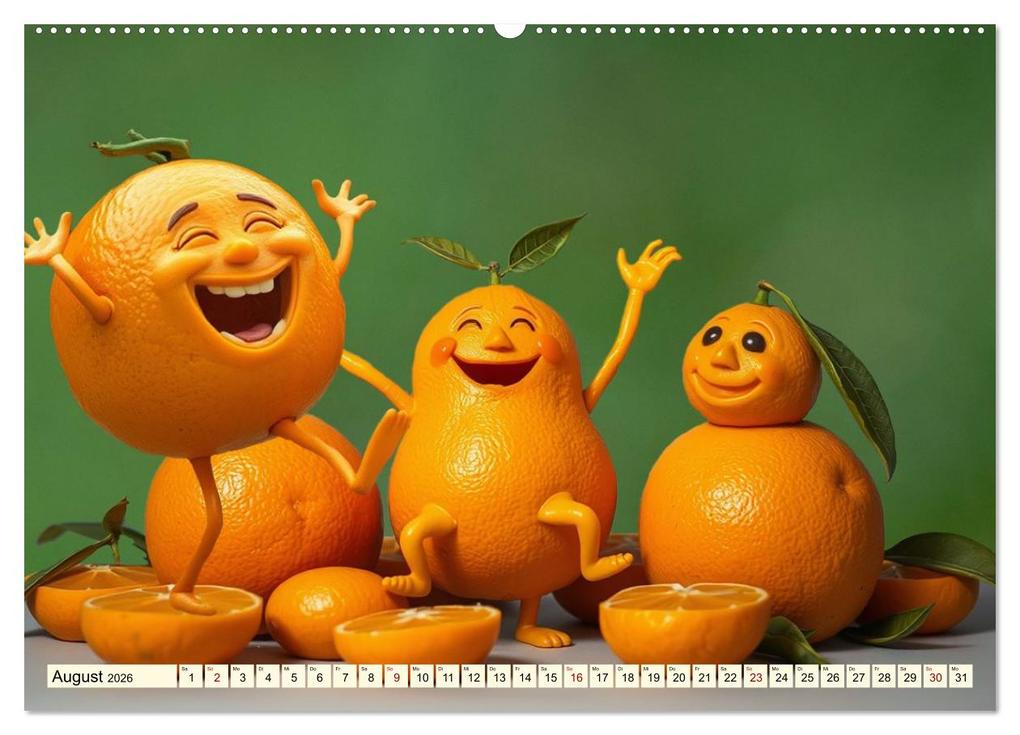 Weitere Ansicht: Tanzendes Obst und Gemüse (hochwertiger Premium Wandkalender 2026 DIN A2 quer), Kunstdruck in Hochglanz | Claudia Kleemann, Calvendo