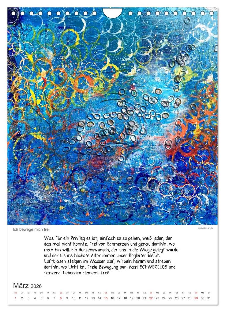 Weitere Ansicht: Motivation-Art Herzenswünsche (Wandkalender 2026 DIN A4 hoch), CALVENDO Monatskalender | Jörg Lehmann, Calvendo