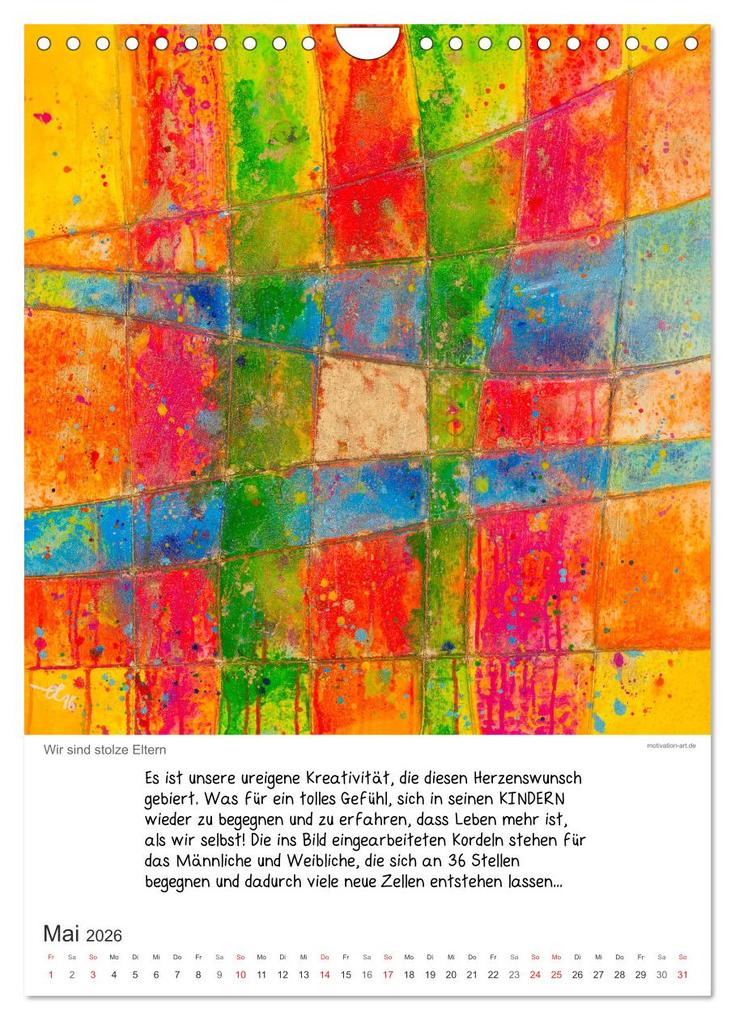 Weitere Ansicht: Motivation-Art Herzenswünsche (Wandkalender 2026 DIN A4 hoch), CALVENDO Monatskalender | Jörg Lehmann, Calvendo
