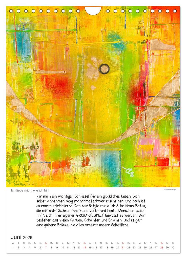 Weitere Ansicht: Motivation-Art Herzenswünsche (Wandkalender 2026 DIN A4 hoch), CALVENDO Monatskalender | Jörg Lehmann, Calvendo