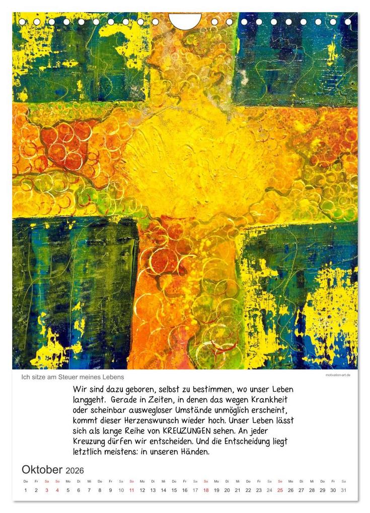 Weitere Ansicht: Motivation-Art Herzenswünsche (Wandkalender 2026 DIN A4 hoch), CALVENDO Monatskalender | Jörg Lehmann, Calvendo