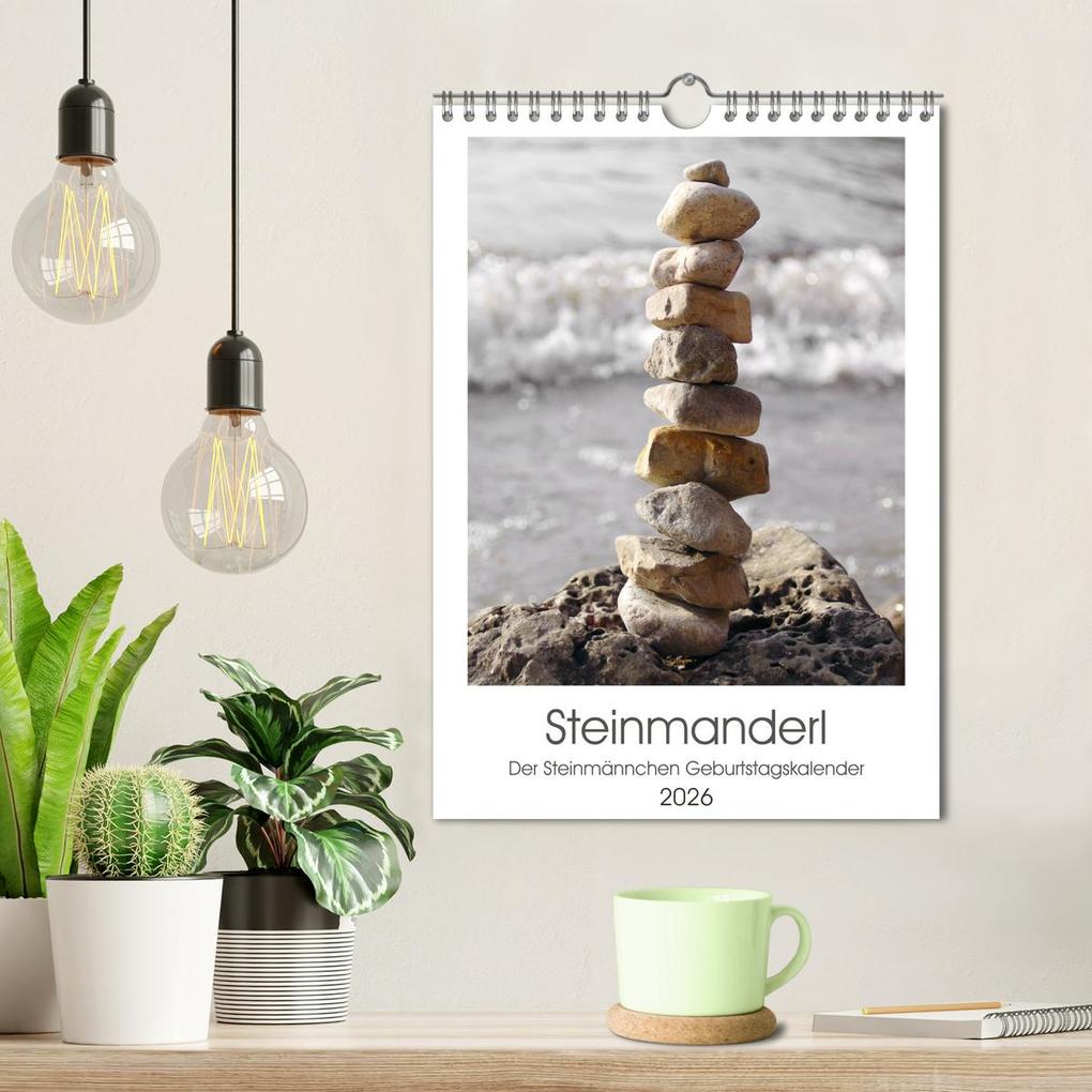 Weitere Ansicht: Steinmanderl - Der Steinmännchen Geburtstagskalender (Wandkalender 2026 DIN A4 hoch), CALVENDO Monatskalender | Michaela Schimmack, Calvendo