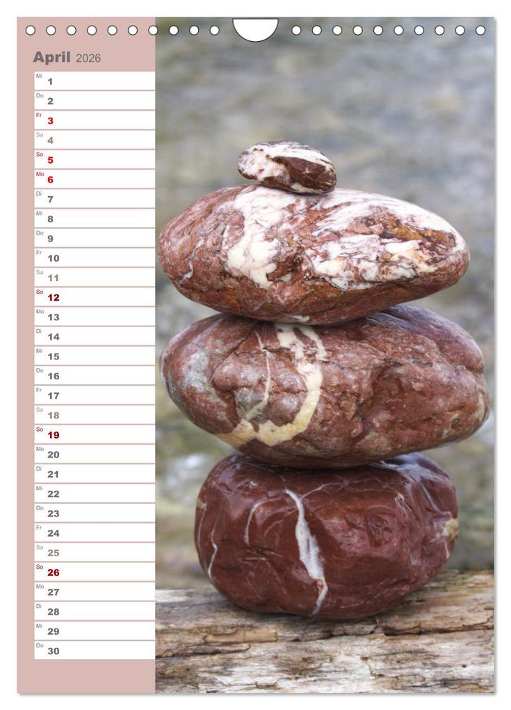Weitere Ansicht: Steinmanderl - Der Steinmännchen Geburtstagskalender (Wandkalender 2026 DIN A4 hoch), CALVENDO Monatskalender | Michaela Schimmack, Calvendo