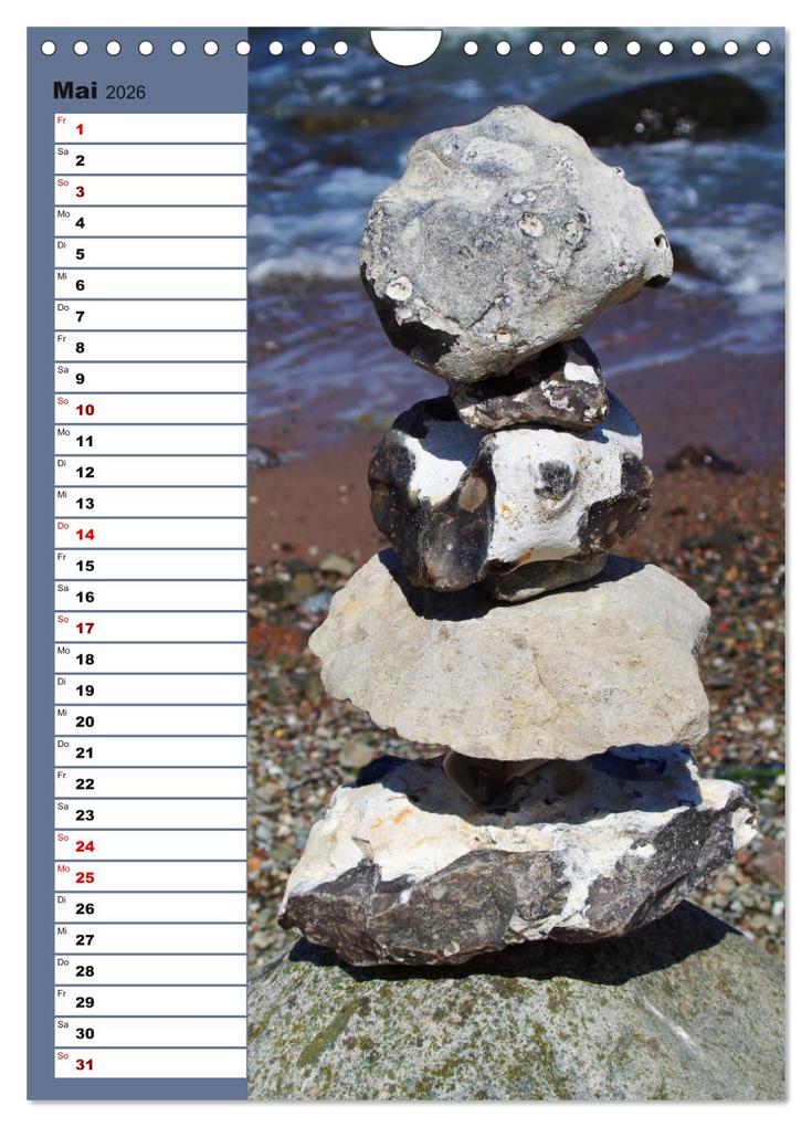Weitere Ansicht: Steinmanderl - Der Steinmännchen Geburtstagskalender (Wandkalender 2026 DIN A4 hoch), CALVENDO Monatskalender | Michaela Schimmack, Calvendo