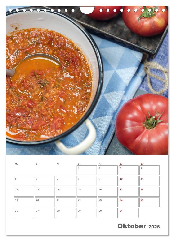 Weitere Ansicht: Historische Tomaten - Ein Küchen Terminplaner (Wandkalender 2026 DIN A4 hoch), CALVENDO Monatskalender | Dieter Meyer, Calvendo