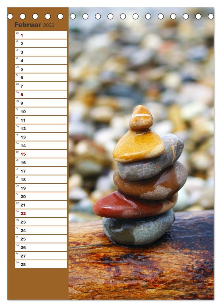 Weitere Ansicht: Steinmanderl - Der Steinmännchen Geburtstagskalender (Tischkalender 2026 DIN A5 hoch), CALVENDO Monatskalender | Michaela Schimmack, Calvendo