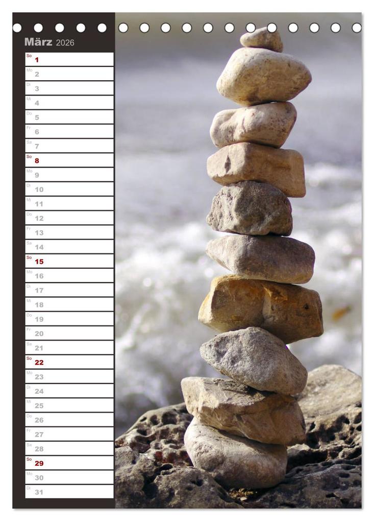 Weitere Ansicht: Steinmanderl - Der Steinmännchen Geburtstagskalender (Tischkalender 2026 DIN A5 hoch), CALVENDO Monatskalender | Michaela Schimmack, Calvendo