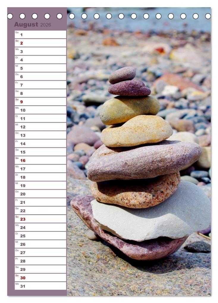 Weitere Ansicht: Steinmanderl - Der Steinmännchen Geburtstagskalender (Tischkalender 2026 DIN A5 hoch), CALVENDO Monatskalender | Michaela Schimmack, Calvendo