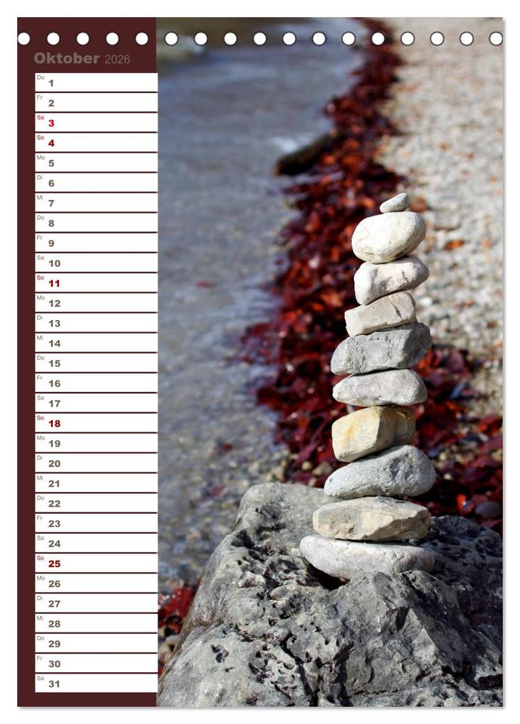 Weitere Ansicht: Steinmanderl - Der Steinmännchen Geburtstagskalender (Tischkalender 2026 DIN A5 hoch), CALVENDO Monatskalender | Michaela Schimmack, Calvendo