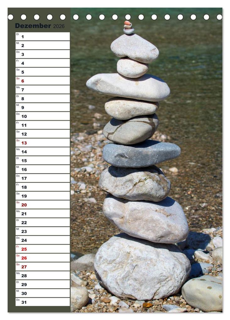 Weitere Ansicht: Steinmanderl - Der Steinmännchen Geburtstagskalender (Tischkalender 2026 DIN A5 hoch), CALVENDO Monatskalender | Michaela Schimmack, Calvendo