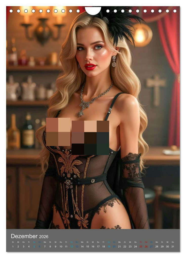 Weitere Ansicht: Western-Grazien (Wandkalender 2026 DIN A4 hoch), CALVENDO Monatskalender | Ally Bee, Calvendo