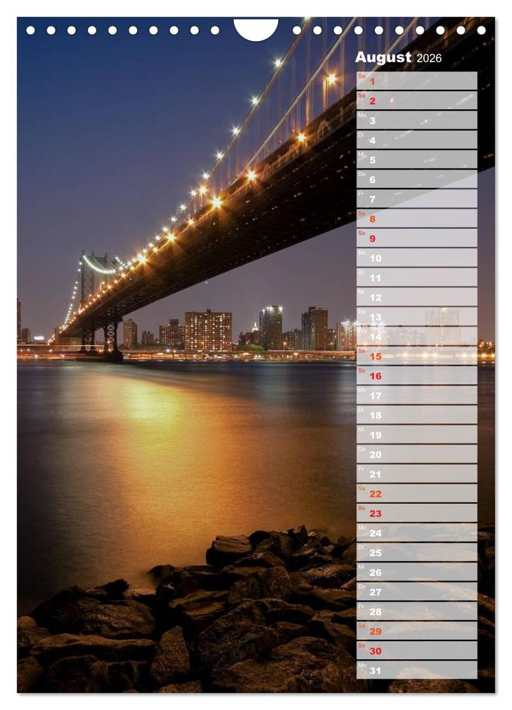 Weitere Ansicht: New York City Geburtstagskalender (Wandkalender 2026 DIN A4 hoch), CALVENDO Monatskalender | Thomas Klinder, Calvendo