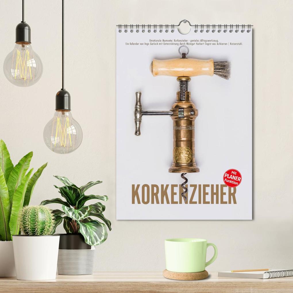 Weitere Ansicht: Emotionale Momente: Korkenzieher - geniales Alltagswerkzeug. Planer. (Wandkalender 2026 DIN A4 hoch), CALVENDO Monatskalender | Ingo Gerlach, Calvendo