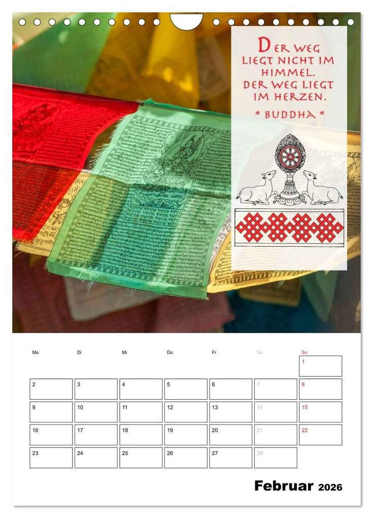 Weitere Ansicht: BUDDHAS ZITATE Buddhistische Weisheiten (Wandkalender 2026 DIN A4 hoch), CALVENDO Monatskalender | BuddhaART BuddhaART, Calvendo, BuddhaART