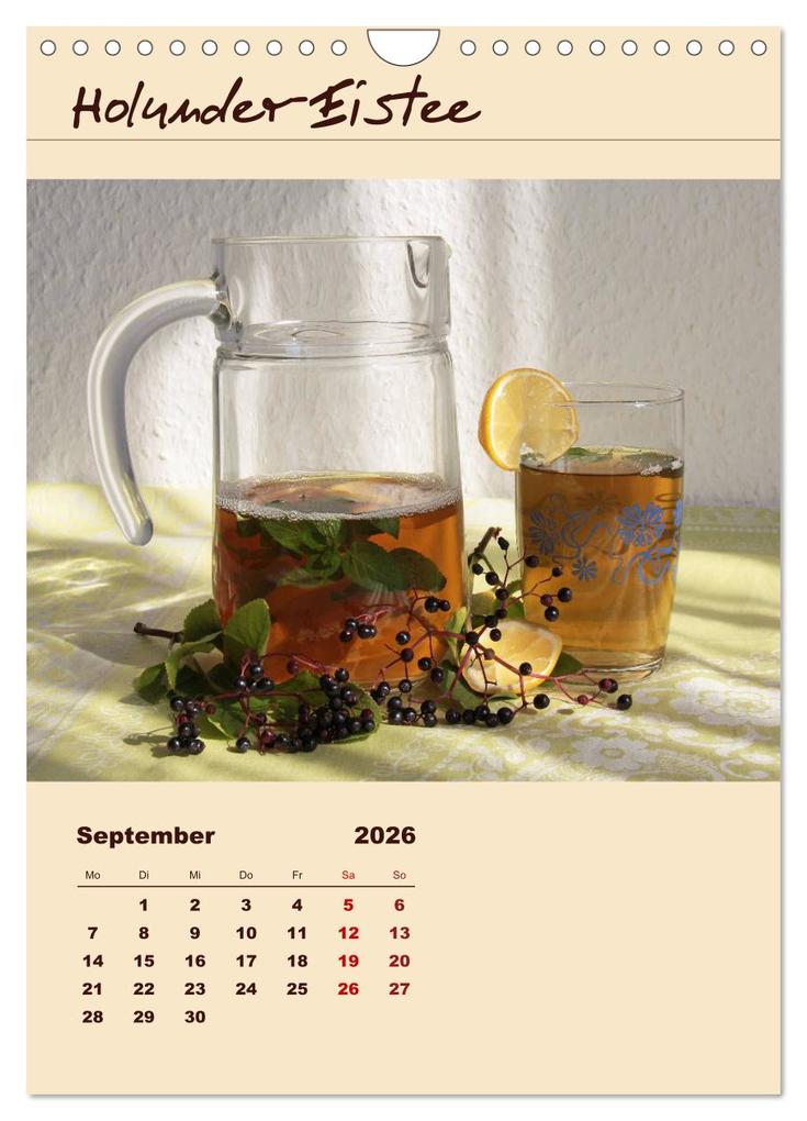 Weitere Ansicht: Erfrischender Eistee - Rezeptideen (Wandkalender 2026 DIN A4 hoch), CALVENDO Monatskalender | Jana Thiem-Eberitsch, Calvendo