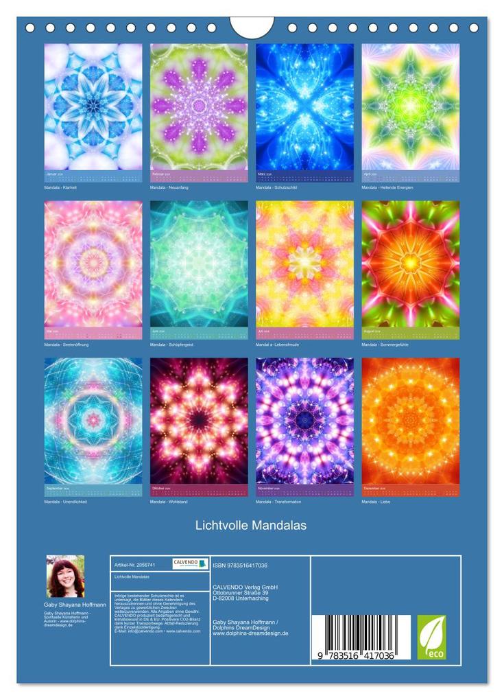 Weitere Ansicht: Lichtvolle Mandalas (Wandkalender 2026 DIN A4 hoch), CALVENDO Monatskalender | Gaby Shayana Hoffmann, Calvendo