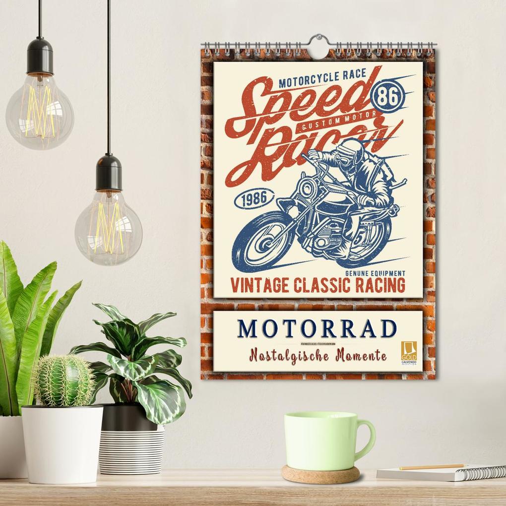Weitere Ansicht: Motorrad - nostalgische Momente (Wandkalender 2026 DIN A4 hoch), CALVENDO Monatskalender | Peter Roder, Calvendo